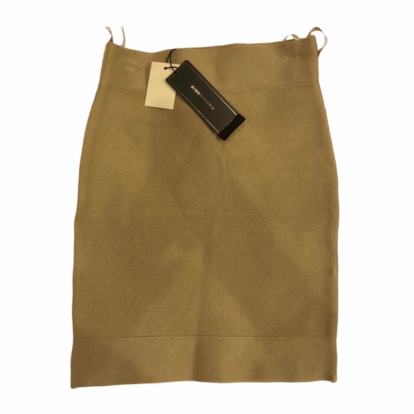 NWTS! BCBGMaxazria Khaki Power Skirt (XS) - Picture 1 of 9